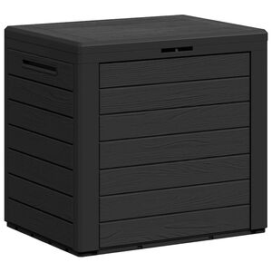 vidaXL Garden Storage Box Anthracite 58.5x46x55 cm Polypropylene