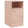 vidaXL Bedside Cabinet Pink 34.5x39x62 cm Steel