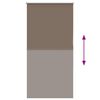 vidaXL Roller Blind Blackout Coffee 70x175 cm Fabric Width 65.7 cm Polyester