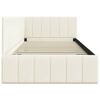vidaXL Corner Bed Frame with Headboard Cream 90 cm x 190 cm Velvet