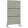 vidaXL Privacy Screen 100 x 50 x 180 cm Steel Olive Green