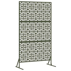 vidaXL Privacy Screen 100 x 50 x 180 cm Steel Olive Green