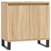 vidaXL Bathroom Cabinet Sonoma Oak 58x33x60 cm Engineered Wood