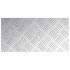 vidaXL Stair Tread Rectangular 4 pcs Silver 40 x 20 cm Aluminium