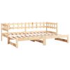 vidaXL Pull-out Day Bed without Mattress 2x(90x200) cm Solid Wood Pine