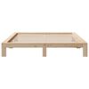 vidaXL Bed Frame without Mattress 180x200 cm Super King Solid Wood Pine