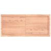 vidaXL Table Top Light Brown 120x50x(2-6)cm Treated Solid Wood Live Edge