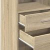 vidaXL Highboard Sonoma Oak 50x42.5x124 cm Engineered Wood