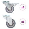 vidaXL 16 pcs Swivel Casters 50 mm