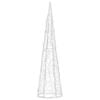 vidaXL Acrylic Decorative Pyramid LED Light Cone Blue 60 cm