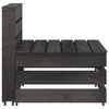 vidaXL 12 Piece Garden Lounge Set Grey Impregnated Pinewood