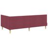 vidaXL Corner Bed Frame with Headboard Wine Red 80 cm x 200 cm Velvet