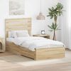 vidaXL Bed Frame with Drawer with Headboard Manual Engineered Wood