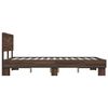 vidaXL Bed Frame without Mattress Brown Oak 135x190 cm Double