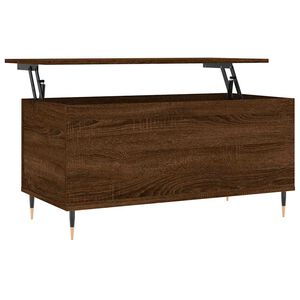 vidaXL Coffee Table Brown Oak 90x44.5x45 cm Engineered Wood