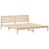 vidaXL Bed Frame with Headboard Brown 180 x 210 cm Solid Pine Wood