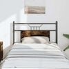 vidaXL Replace Headboard Smoked Oak 90 cm Engineered Wood and Steel