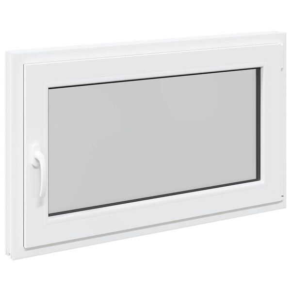 vidaXL Basement Window "RISOR" 100x70 cm Tilt&Turn DIN Right White