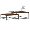 vidaXL Nesting Coffee Tables 2 pcs Brown Oak Engineered Wood
