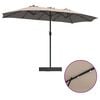 vidaXL Garden Parasol Taupe 385 x 209 x 244 cm Polyester