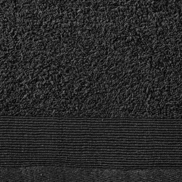 vidaXL Bath Towel Set 2 pcs Cotton 450 gsm 100x150 cm Black