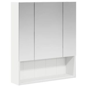 vidaXL Bathroom Mirror Cabinet White 60 x 14.5 x 70 cm Engineered wood