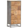 vidaXL Drawer Cabinet | Brown | Solid Reclaimed Wood | 45x30x100 cm | Cabinet