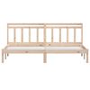 vidaXL Bed Frame without Mattress Solid Wood 200x200 cm (810037+814114)