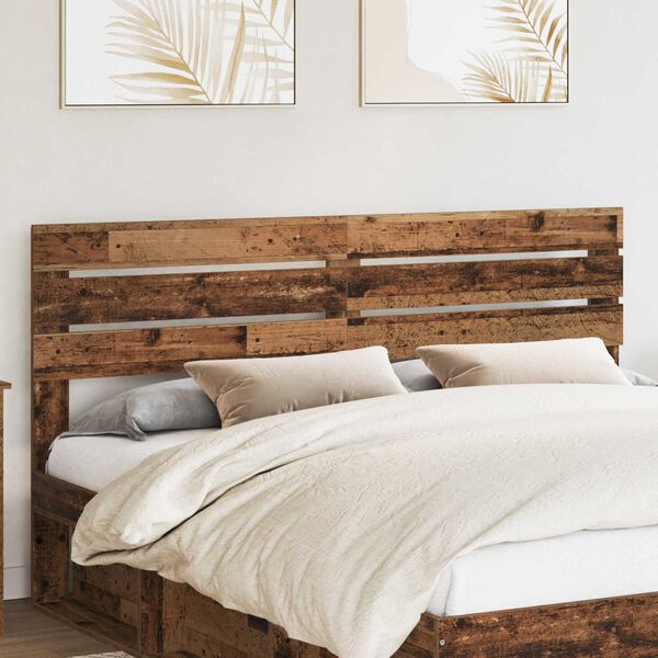 vidaXL Headboard Old Wood 200 cm Engineered wood