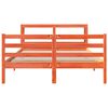 vidaXL Bed Frame without Mattress Wax Brown 150x200 cm King Size Solid Wood Pine