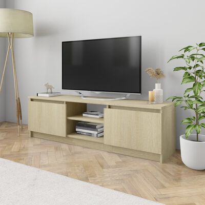 vidaXL TV Cabinet Sonoma Oak 120x30x35.5 cm Engineered Wood