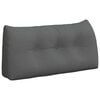 vidaXL Back Pillow Dark Grey 100 x 24 x 50 cm Fabric