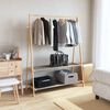 vidaXL Clothes Rack with Shelves 132x45.5x150.5 cm Bamboo