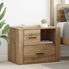 vidaXL Bedside Cabinet Artisan Oak 35 x 60 x 50 cm Engineered Wood