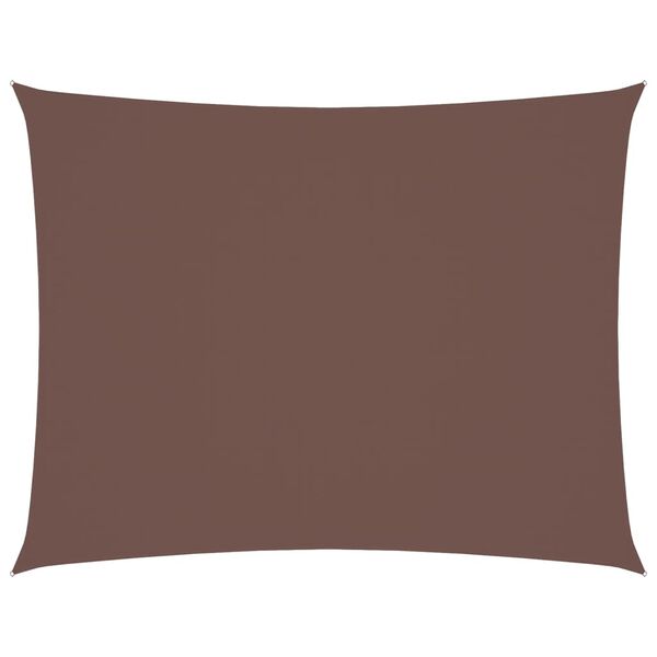 vidaXL Sunshade Sail Oxford Fabric Rectangular 6x8 m Brown