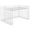 vidaXL Lawn Mower Garage | Silver | Steel wire | 110 x 80 x 60 cm