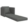 vidaXL Folding Sofa Bed 61cm Dark Grey Fabric