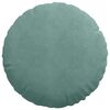 vidaXL Seat Cushions 2 pcs Sea Green Ø 50 x 19 cm Velvet