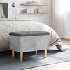 vidaXL Storage Bench Concrete Grey 62x42x46 cm Engineered Wood