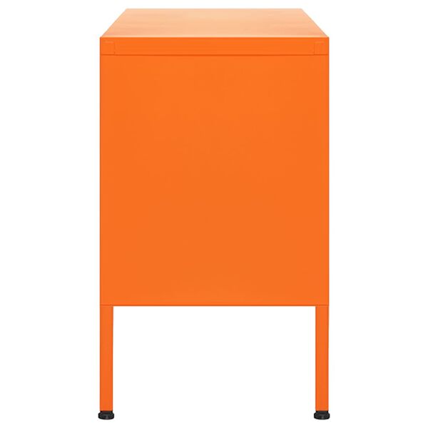 vidaXL TV Cabinet Orange 105x35x50 cm Steel
