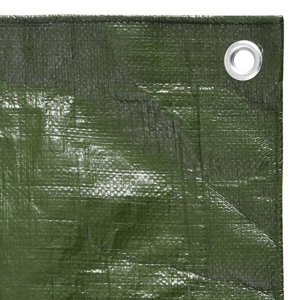vidaXL Tarpaulin 180 g/m&sup2; 8x8 m Green HDPE