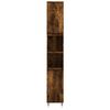 vidaXL Bathroom Cabinet Smoked Oak 30x30x190 cm Engineered Wood