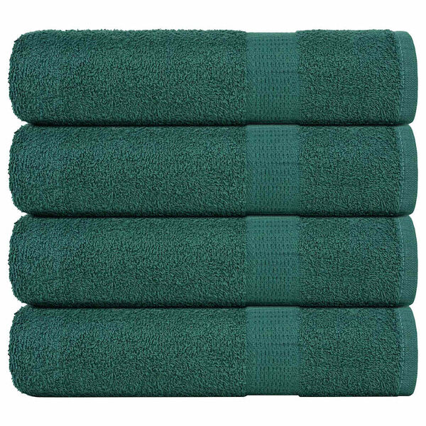 vidaXL Bath Towels 4 pcs Green 100x150 cm 360 gsm 100% Cotton