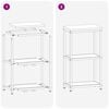 vidaXL Kitchen Storage with Shelf Silver 30 x 50 x 92 cm Steel