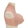 vidaXL Silicone Breastplate Natural H Cup