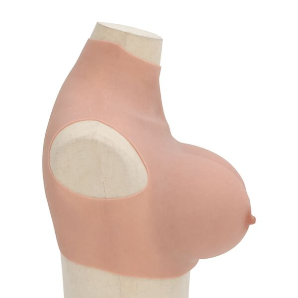 vidaXL Silicone Breastplate Natural H Cup