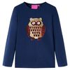 Kids' T-shirt with Long Sleeves Navy 128