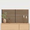 vidaXL Acoustic Wall Panels 2 pcs Slatted 60.5x60 cm Oak Veneer