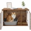 vidaXL Cat House Old Wood 85 x 55 x 50.5 cm Engineered Wood