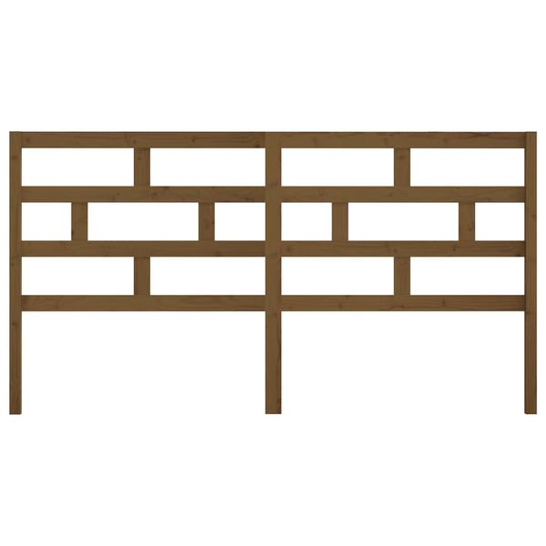 vidaXL Bed Headboard Honey Brown 206x4x100 cm Solid Wood Pine